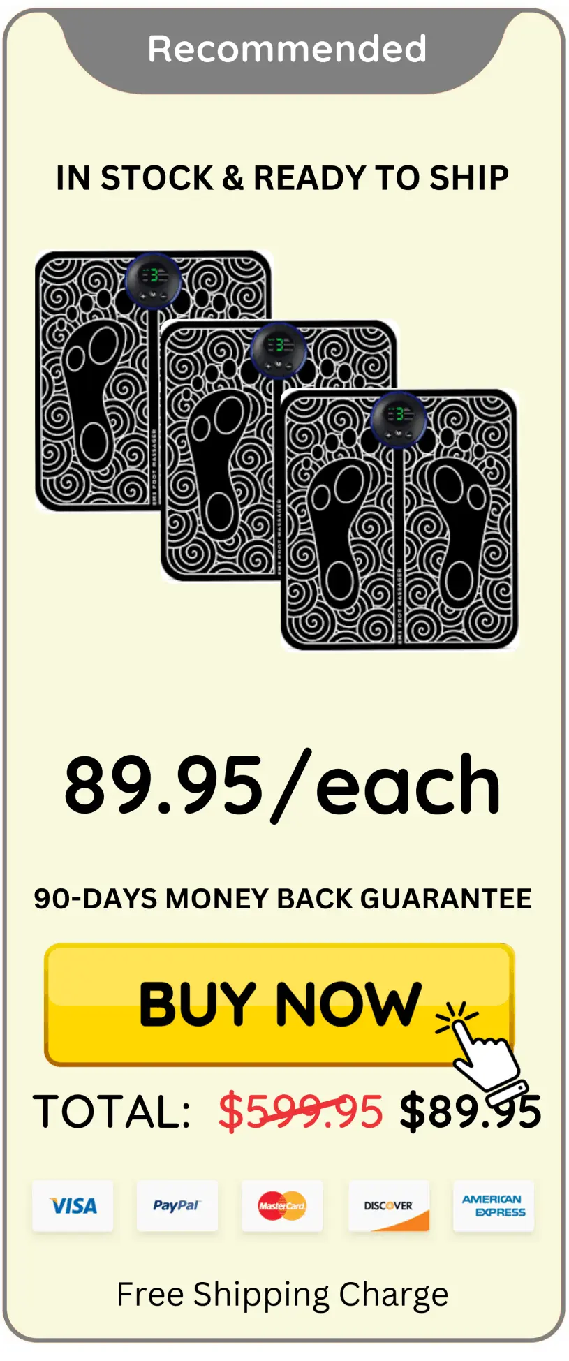 Noora Foot Massager package price